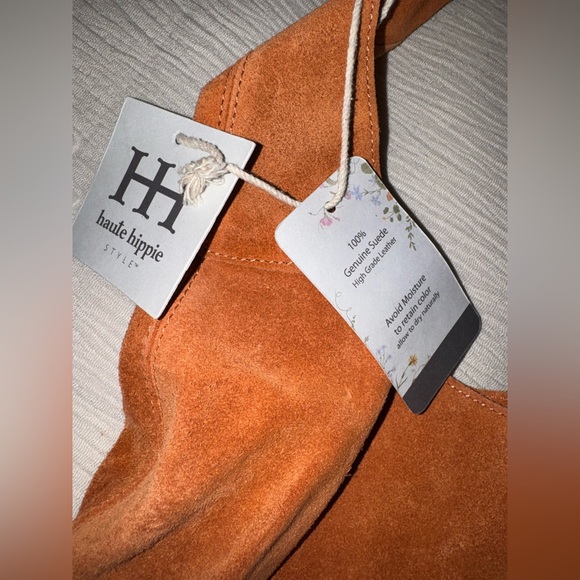 Haute Hippie Tan Suede Hobo Bag with attached wallet NWT - Picture 5 of 8